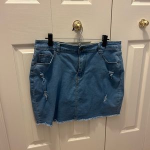 Shein Jean mini skirt size 2XL